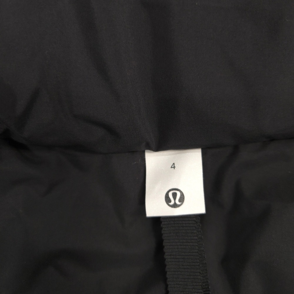 Lululemon Sleek City Jacket Womens 4 Black Cropped Windproof Water Repellent - Picture 12 of 13